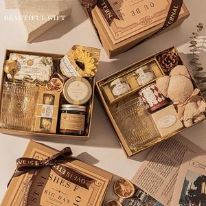 <span class=keywords><strong>Panier</strong></span>-<span class=keywords><strong>cadeau</strong></span> <span class=keywords><strong>personnalisé</strong></span> pour anniversaire d'entreprise, coffret <span class=keywords><strong>cadeau</strong></span> bien-être avec bougie, tasse, thé et fleur pour partenaires commerciaux - Product Image 2