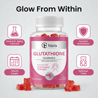 Complément alimentaire en gommes pour la peau, à base de glutathion et de collagène, naturel, végétalien, anti-âge, pour un teint éclatant, marque privée OEM