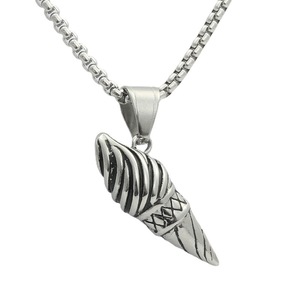 yunnique Stainless Steel Ice Cream Pendant Necklace Geometric Food Theme Men's Fashion Jewelry Gift Summer 2021 - Product Image 5