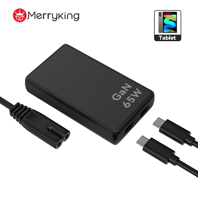 Typc C PD3.0 65W GaN Wall Super Fast Charger Adaptor 5V 9V 15V /3A 20V/3.25A Wall Charger for Laptop Tablet Phone