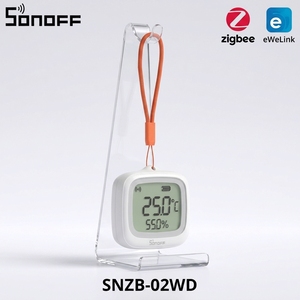 Capteur <span class=keywords><strong>de</strong></span> température et d'humidité intelligent SONOFF SNZB-02WD Zigbee LCD, étanche IP65, pour <span class=keywords><strong>salle</strong></span> <span class=keywords><strong>de</strong></span> <span class=keywords><strong>bain</strong></span>, serre, extérieur via ZBBridge-P - Product Image 1