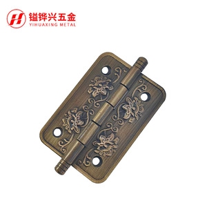 บานพับดอกบัวหิมะขนาด 2 นิ้ว ยี่ห้อ YIHUAXING METAL สำหรับเฟอร์นิเจอร์ ประตู หน้าต่าง แบบติดตั้งบนพื้นผิว สไตล์ดั้งเดิม อุปกรณ์ฮาร์ดแวร์ที่ทนทาน - Product Image 2