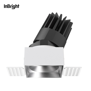 Plafonnier LED COB carré sans cadre, double tête, 2x8W, 2x18W, 2x25W, étanche IP65, <span class=keywords><strong>anti</strong></span>-éblouissement, pour hôtel et usage industriel - Product Image 4