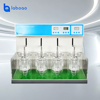 Analyseur de désintégration de comprimés LABOAO BJ-4, instrument de test de désintégration quadruple indépendant, détecteur de particules solides