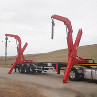 Remorque de levage de conteneur de levage latéral de 20 pieds 40 pieds 37 tonnes 45 tonnes chargeur latéral de conteneur 3 essieux prix d'usine semi-remorque à vendre