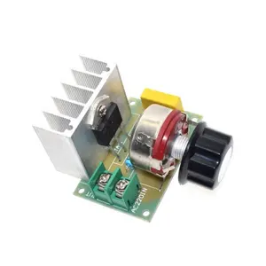 Alta calidad AC 220V 3800W SCR Dimmers Controlador de velocidad Módulo regulador de voltaje electrónico