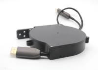 멜라 미니 자동 감김식 케이블 릴 (USB 포함) 110V-250V 1.0m 맞춤 길이 ABS 내화 플라스틱 6A-10A