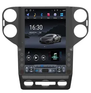 Estilo Tesla navegación Android 8G128G coche Dvd reproductor Multimedia radio de coche 13,6 pulgadas para Volkswagen Tiguan 2010-2016