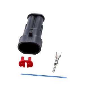282080-1 Konektor Otomotif 1.5 Tahan Air 2-lubang Steker Jantan dan Betina Harness Terminal Steker untuk Elektronik Otomotif - Product Image 4