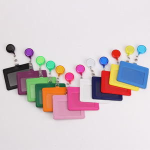 Juego de Tarjeteros de Cuero PU con Hebilla Telescópica, Porta Identificación y Tarjetas de Nombre Fácil de Abrir para Tarjetas de Crédito - Product Image 1