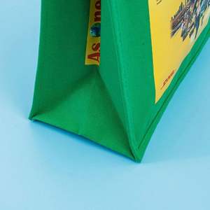 Bolsa de Regalo Navideña Verde al por Mayor de Fábrica, Bolsa de Lona Impermeable - Product Image 4