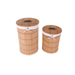 <span class=keywords><strong>2025</strong></span> Fabriek Direct Miri Wasmand 3 Compartimenten Milieuvriendelijke Hoge Bamboe-Badkamer Wasmand Wasmand - Product Image 4