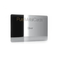 Cartes de visite personnalisées en métal cartes de visite vierges de taille avec gravure laser or par sublimation NFC