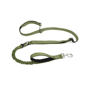 Naylon Ağır Hizmet Tipi Kişiselleştirilmiş Baskılı Eğitim Bungee Köpek Tasması Küçük/Orta/Büyük Köpekler için Araba Emniyet Kemeri 2 Yastıklı Tutamaklar - Product Image 2