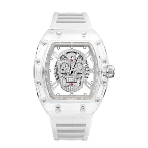 Orologio Intelligente da Uomo di Alta Qualità <span class=keywords><strong>e</strong></span> alla Moda, Vendita Calda, Design Trendy con Motivo a Botte di Vino Trasparente <span class=keywords><strong>e</strong></span> Testa Fantasma - Product Image 5