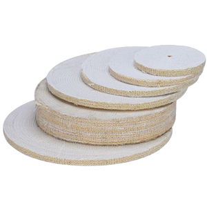 Disco de Pulido de Sisal de 4 Pulgadas, Color Blanco, 100x10mm, para Pulir Metal, Disco de Pulido Industrial de Tela de Sisal - Product Image 6