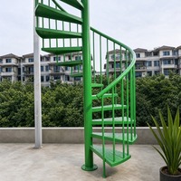 Escalier en spirale en acier galvanisé sur mesure |   Robuste pour la maison, le jardin, le balcon, certifié CE