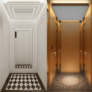Роскошный гидравлический привод переменного тока, домашний лифт, безопасный для виллы, жилой безредукторный Тяговый станок, ПВХ для отелей и квартир - Product Image 3