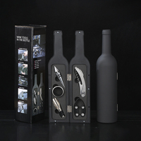 Nouveau Design 5 Pcs Set Wine Bottler Opener Tool Household Bar Accessories Tire-bouchon Metal Wine Opener Tool Box Set
