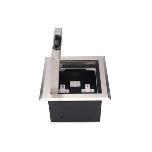 Cajas de Suelo Eléctricas Empotradas con Cierre Suave, Enchufes Dobles y Puerto de Datos RJ45 Combinados - Product Image 5