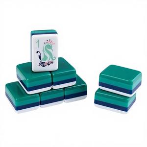 Fichas de Mahjong Americanas de Acrílico Verde de Lujo de 4 Capas, Modelo G-1, para 4 Jugadores, para Juegos de <span class=keywords><strong>Casino</strong></span>, Portátiles, Venta al Por Mayor - Product Image 4