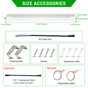 Chất lượng cao 2ft IP65 <span class=keywords><strong>LED</strong></span> tri-proof ánh sáng lịch thi đấu <span class=keywords><strong>LED</strong></span> hơi ánh sáng chặt chẽ cho kho bãi đậu xe rửa xe cửa hàng - Product Image 3