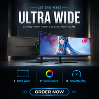 Prix d'usine, écran incurvé 34 pouces 21:9 WQHD 180Hz 1ms pour moniteur de jeu ultra-large professionnel pour l'e-sport