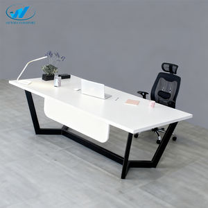 Escritorio de computadora para el hogar, mesa de escritorio de computadora pequeña de madera para <span class=keywords><strong>Pc</strong></span>, escritorio blanco de alto brillo, modelo de diseño de mesa de computadora a la venta - Product Image 6