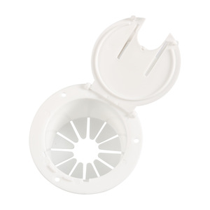 Couverture de trappe ronde en plastique RV, étanche, à montage latéral, accessoire extérieur - Product Image 2
