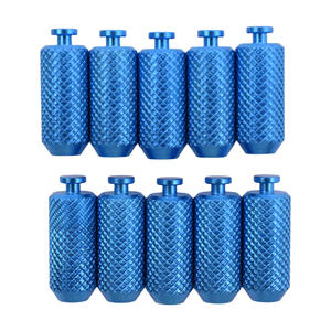 0.001mm lavorazione CNC fresatura di precisione dentaria manico magnetico in alluminio supporto per bloccaggio con superficie anodizzata blu - Product Image 3