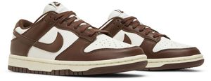 Nike Wmns Dunk Low Cacao Wow Chaussures décontractées pour femmes en cuir véritable à bout rond à lacets toutes saisons avec semelle extérieure en caoutchouc - Product Image 4