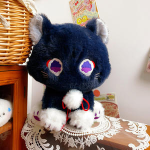 Özel Cosplay dolması peluş bebek Scaramouche kedi peluş oyuncaklar kedi yatıştırıcı bebekler Harakami periferik bebekler peluş oyuncaklar - Product Image 5