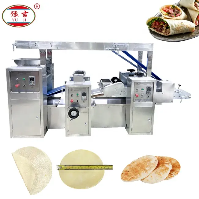 Macchina per la produzione di Tortilla completamente automatica prezzo di fabbrica chapati/paratha/roti/lavash/flat bread/taco shell