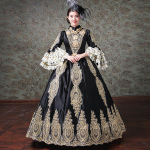 Vestido de <span class=keywords><strong>Drama</strong></span> Europeo, Vestido Medieval Retro Gótico, Vestido de Corte Real, Disfraz de Ópera Vintage - Product Image 2