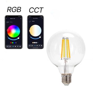 Lampadina intelligente Bluetooth Mesh G95 4.9W RGBW con filamento, controllo remoto e ambiente personalizzabile, ideale per - Product Image 3