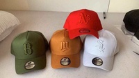 Topi Baseball/Snapback 5 Panel Model A-Frame Bahan Oxford 100% Katun dengan Bordir Tangan Motif Leopard Desain Sporty