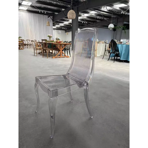 Venta caliente PC resina plástico cristal claro Color línea respaldo alto Silla <span class=keywords><strong>de</strong></span> comedor <span class=keywords><strong>para</strong></span> eventos fiesta banquete <span class=keywords><strong>alquiler</strong></span> - Product Image 3