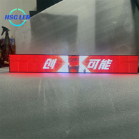 Écran LED P1.8 couleur intégrale mural pour barre d'affichage numérique flottante, vente directe usine, avec CMS intégré pour