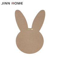 Miroir mural en bois encadré, design lapin de dessin animé, écologique, moderne et contemporain, pour la maison, l'hôtel, la salle de bain, décoration murale