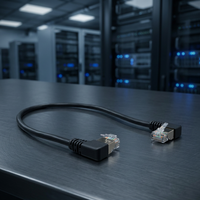 Cable de Conexión de Red Ethernet en Ángulo Recto Linkwylan Cat8 Flexible de 90 Grados