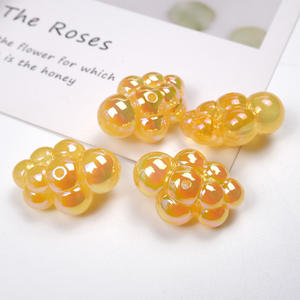 Pendientes de nube perforada de Color UV transparente, accesorios de pulsera, cuentas acrílicas hechas a mano DIY, colores mezclados, Irregular moderno - Product Image 4