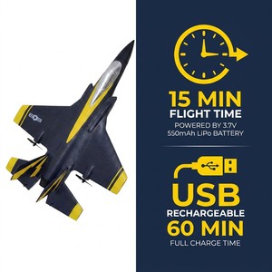 Avión teledirigido LKTOYS FX935 con luz, planeador de espuma con radiocontrol, modelo de aeronave, juguetes RC - Product Image 2
