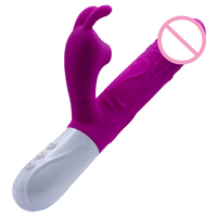 Vibrateur chauffant 3 en 1 pour clitoris et point G, masseur en silicone médical avec 7 modes de vibration, jouets sexuels pour femmes