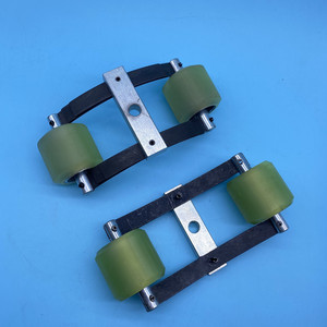 Rouleau de tension pour escalier roulant 60x55mm en acier galvanisé, rouleau de support pour pièces d'escalier roulant - Product Image 4