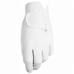 Guantes de Golf de Piel de Cabra Blanca para Hombre, Transpirables, de Alta Calidad, para Mano Derecha, Talla S, con Logotipo Personalizable para Deportes - Product Image 1