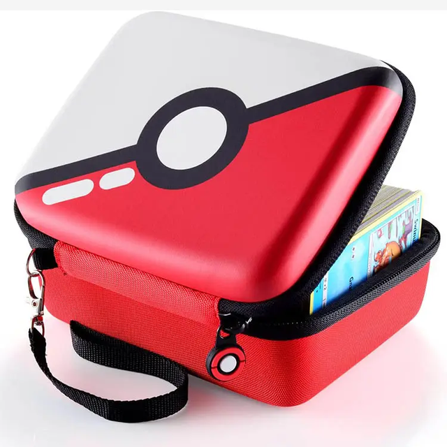 EVA Hard Portable Carry Travel Cover Storage Bag Carrying Case for PTCG Trading Card Hard Shell Card Storage Box