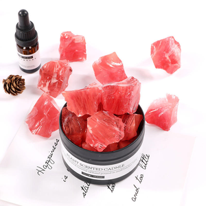 Ham kristal şifa kuvars taş fabrika fiyat toptan düzensiz kristal kayalar cüruf cam taş kırmızı cam taşlar - Product Image 6