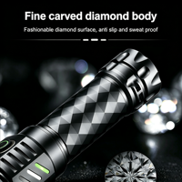 Linterna LED de Alta Potencia de 4 LED y 6200 Lúmenes, Linterna Fluorescente para Camping, Recargable, Potente, Táctica, EDC