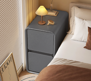 Solid Wood Side <strong>Table</strong> <strong>With</strong> <strong>Drawers</strong> <strong>Narrow</strong> <strong>Bedside</strong> <strong>Table</strong> Free Installation Nightstand - Product Image 1