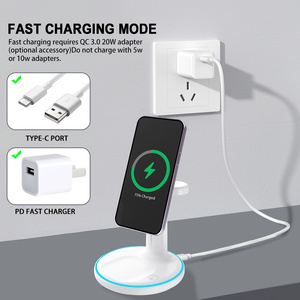 2023 più venduto portatile <span class=keywords><strong>31</strong></span> 3 in 1 Qi caricabatterie Wireless Smart PD caratteristiche compatibili iPhone Apple Watch Airpods telefoni cellulari - Product Image 6